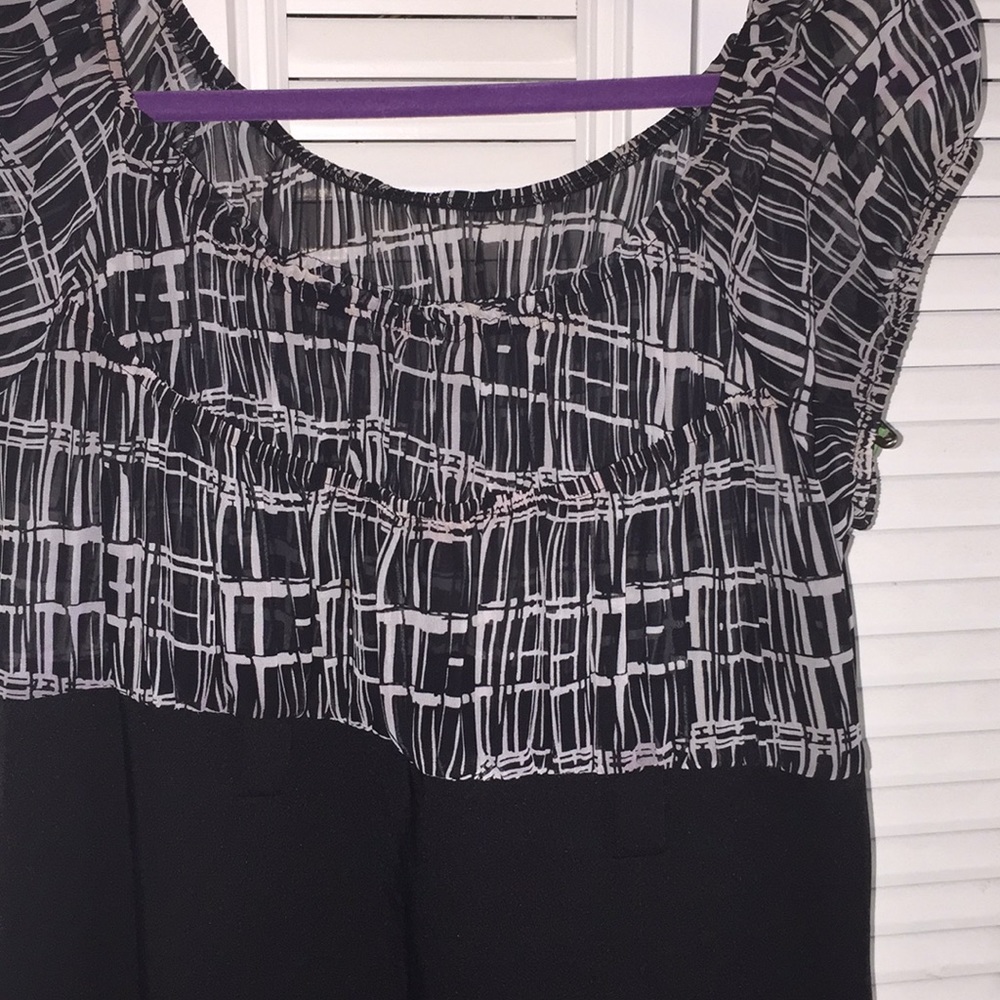 Black and white dress